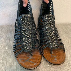 Sam Edelman Gladiator Studded Sandals Size 8